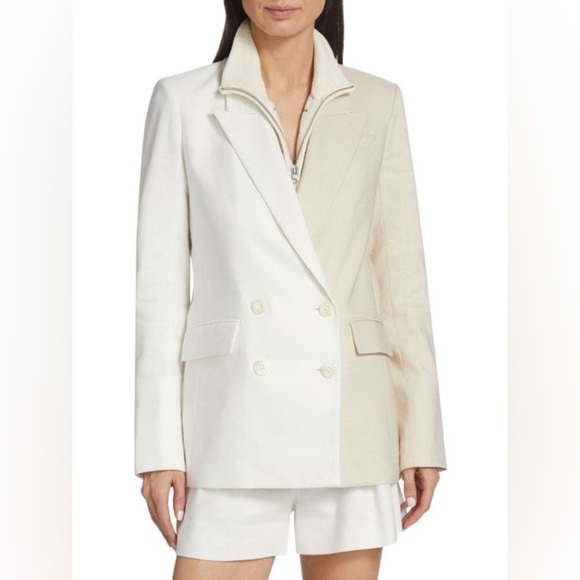VERONICA BEARD Braeton Two-Tone Dickey Blazer Jacket 🤍 size 2 - Picture 3 of 9